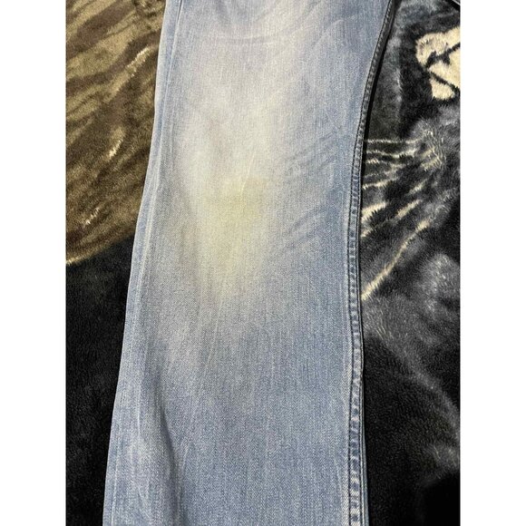 Diesel Belther Jeans Mens 29x32 Light Wash Blue Straight Leg Denim Distressed - Picture 11 of 11